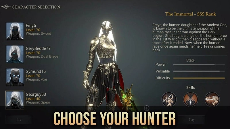 Tải Demon Hunter: Premium MOD APK - Trở thành thợ săn mạnh mẽ và tiêu diệt quỷ dữ